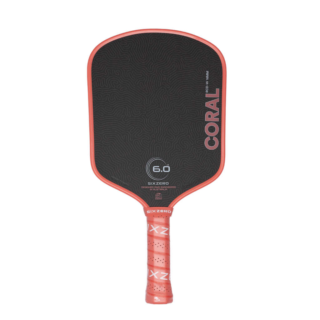 Six Zero Coral Pickleball Paddle | Next Gem™ Control & Power – Six Six Zero Coral Pickleball Paddle | Next Gem™ Control & Power – Six