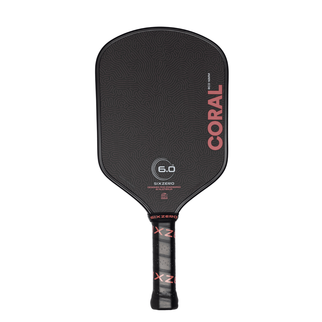 Six Zero Coral Pickleball Paddle | Next Gem™ Control & Power – Six Six Zero Coral Pickleball Paddle | Next Gem™ Control & Power – Six