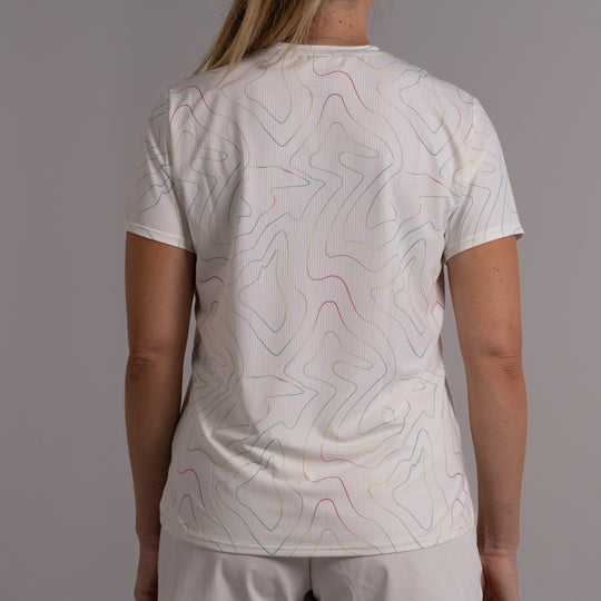 Womens Performance Active Tee Air Mesh Opal