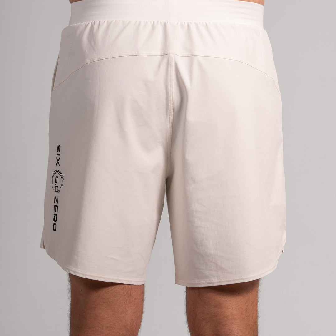 Mens Performance Short Chalk with Black Logo