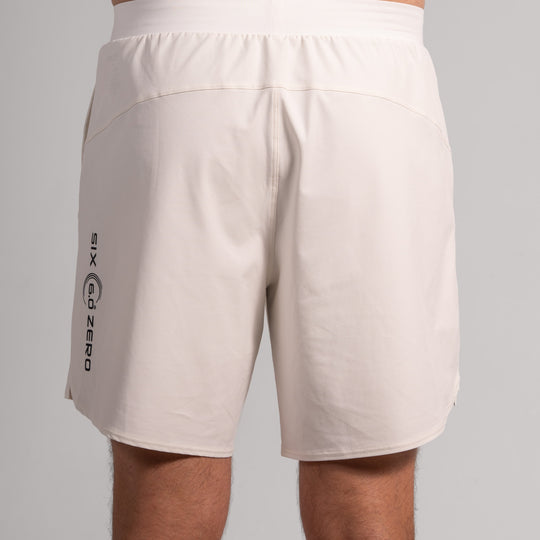 Mens Performance Short Chalk with Black Logo