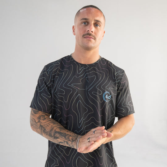 Mens Performance Active Tee Air Mesh Opal